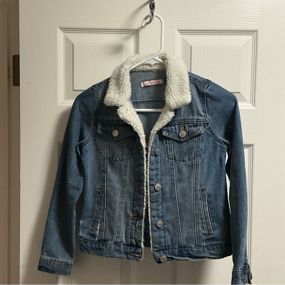 Ci Sono Denim Jacket with Sherpa Lining